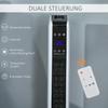 Stufa Ventola Riscaldante 2200W Riscaldatore Elettrico Riscaldamento Ceramico a Torre con Telecomando Timer 8 Ore Oscillazione ABS PA Bianco+Nero 21 x 21 x 73 cm