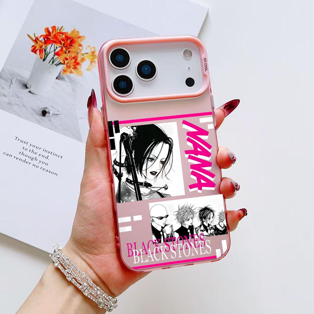 

Cool Anime Girl Nana Phone Case For iPhone 17 16 15 14 13 12 11 Pro Max Air Matte Laser Aurora Shockproof Funda iPhone 13 Pro