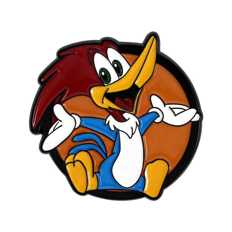 Woodpecker Enamel Pins Retro TV Series Character Brooches Lapel Badges Cartoon Animal Jewelry Gift for Fans Friends
