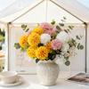 Artificial Flowers Silk Ball Chrysanthemum Home Room Wedding Wreath Bridal Bouquets Decor Valentine Outdoor Yard Garden DIY Gift