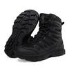 2025 Large Size 39--47 Tactical Boots Special Forces Outdoor Hiking Wear-resistant Training Shoes Combat Black