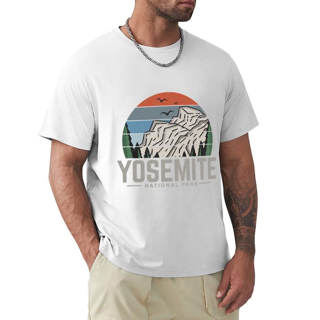 Vintage Retro Yosemite National Park TShirt designer shirts sweat mens t shirts