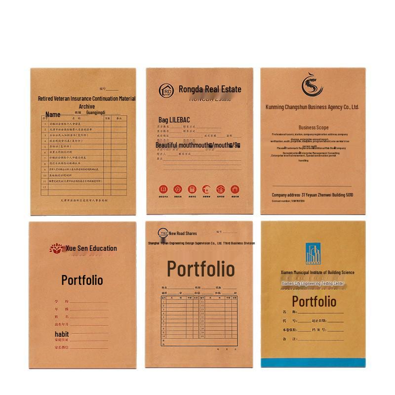 100 Thick Kraft Manila Envelopes - Document Bags, Large Capacity, Contract Storage