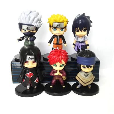 Naruto Figur Figur Q Version Modell Puppe Spielzeug Statue Kakashi Itachi Anime Figma Modell 9 -10cm Pvc Sammlerstück Geburtstagsgeschenk