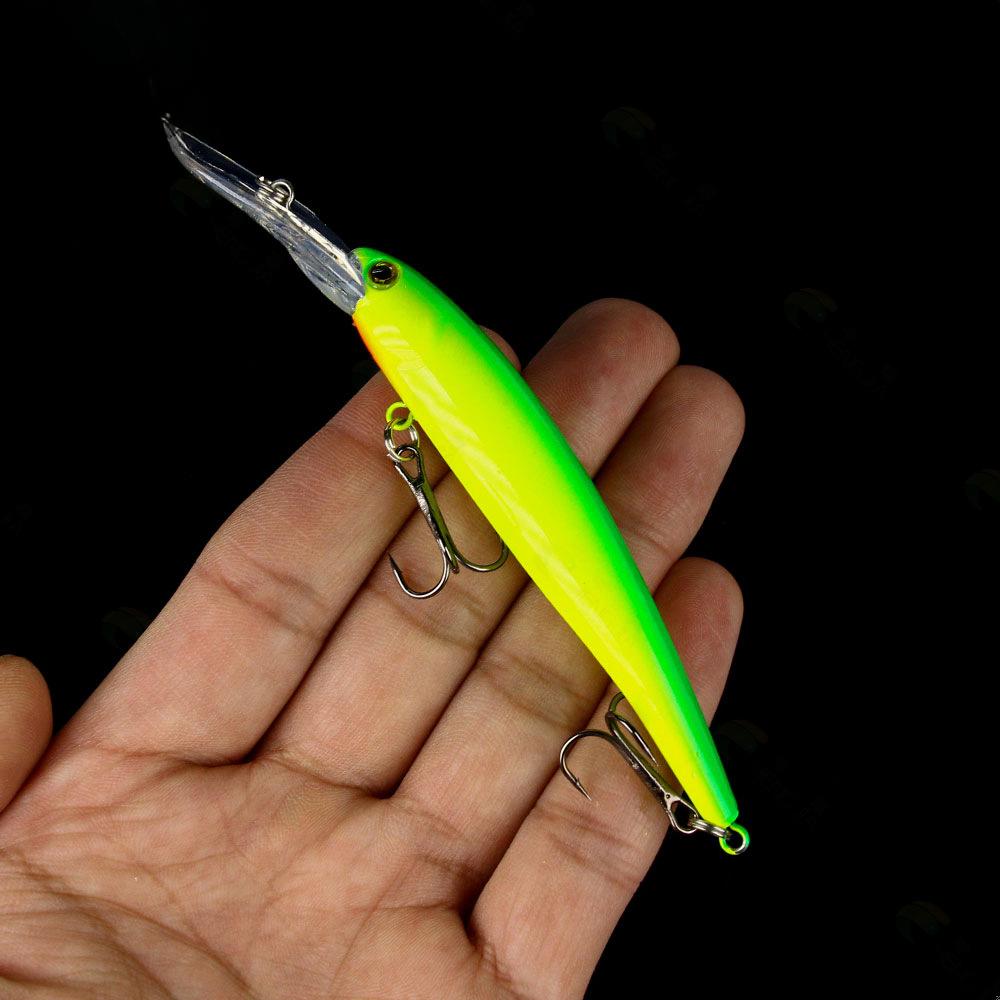 

12.5cm-11g New Long Casting Slow Sinking Minnow Bionic Fake Bait Minnow Lua Bait for Fishing 12.5cm-11g