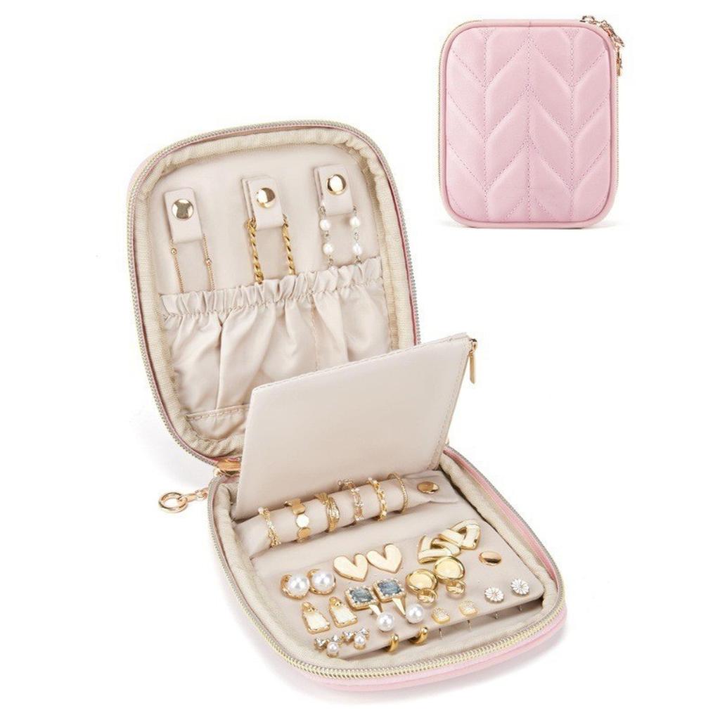 Reise Schmuck Organizer, Schmuckkasten Organizer, Platzsparender Leichter Ohrringhalter Organizer für Ringe, Halsketten