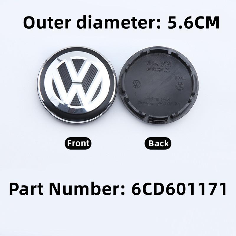 2026 Hot For VW VOLKSWAGEN 4CS 56mm 60mm 65mm 70mm 76mm Car Wheel Center Cap Hub Covers Badge For VW Volkswagen Jetta MK5 Golf P