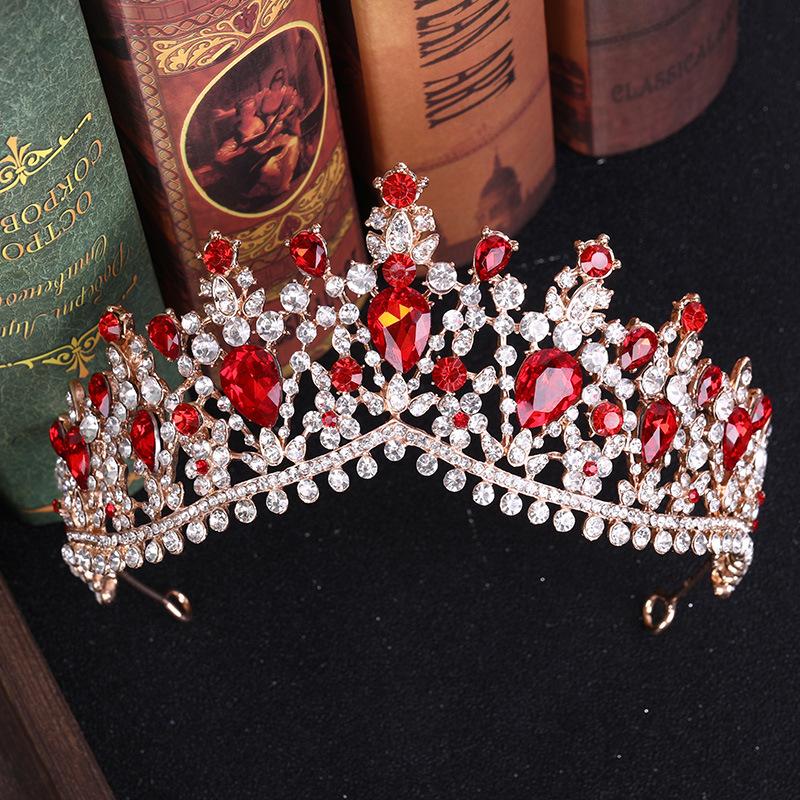 2026 Crown Europe and America, Crystal Crown Headband, Crown, Bridal Hair Accessories Travel Photography Headgear
