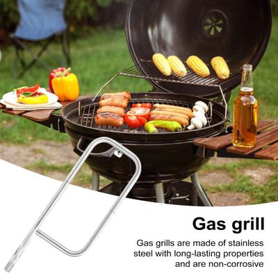 Q100 Q1200 Gazlı Izgaralar için Paslanmaz Çelik Izgara Brülör Borusu 17" Yedek Parça 69957/41657 Even Heat Kolay Kurulum Gazlı Izgara Alev Borusu Değişimi