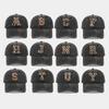 Black Baseball Cap, 26 English Letters Leopard Print Duckbill Hat, Women's Retro Fashion Sports Sun Hat, Trendy Cap