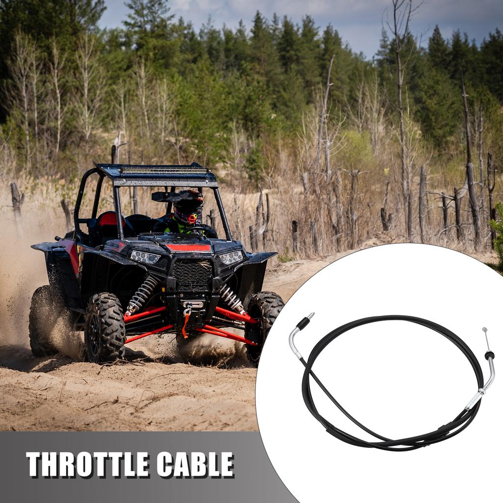 Motoforti Throttle Cable Replacement for Polaris RZR 170 Pursuit 2009-2014 Throttle Cable Wire Black