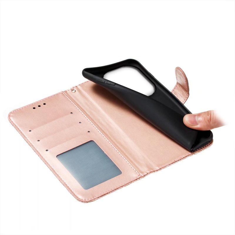 For Xiaomi Redmi Note 13 Pro 4G/Poco M6 Pro 4G Case Lace Flowers PU Leather Flip Wallet Phone Cover