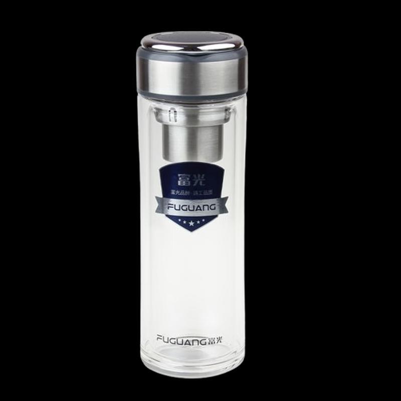 FUGUANG Double-Layer Glass Tea Cup