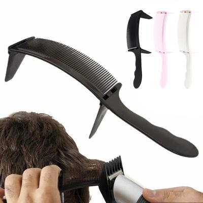 2 Pièces Peigne de Coupe de Cheveux de Barbier Dégradé Professionnel Courbé Positionnement Mélange Tondeuse Peigne Hommes Femmes Peigne de Coupe de Cheveux Outils de Coiffeur