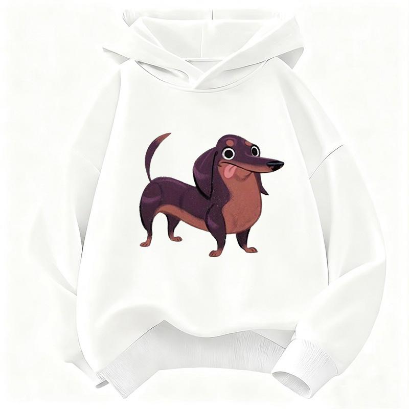 Dachshund Dog Funny Hoodie Kids Children's Sweatshirt Hoody for Boys Girls Casual Hoodies Y2k Clothes