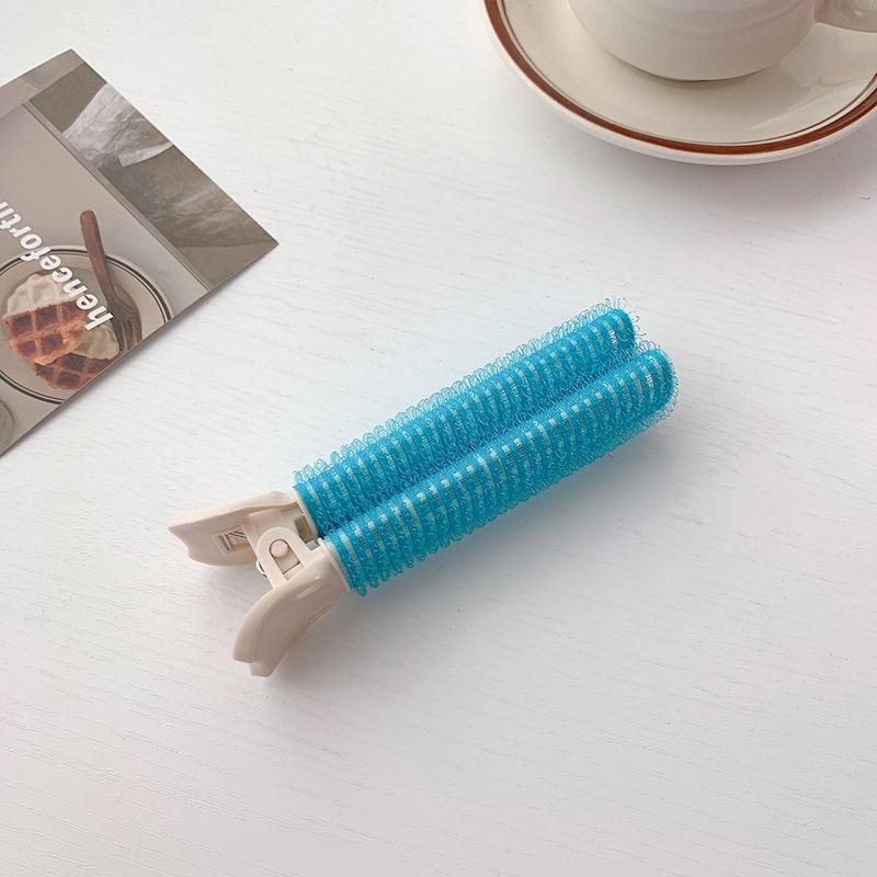 

Новые хорошие безнагревательные увеличивающие объем волос липкие DIY пухлые неэлектрические бигуди инструмент для укладки корневых зажимов 2pcs розовый