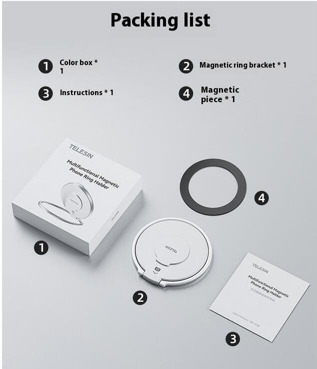 Osmo Mobile 7 SE Compatible Gimbal Magnetic Adapter Base iPhone Series Android Series Compatible Aluminum Alloy Magnetic Adapter MagSafe Magnetic