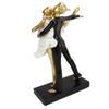 Romantic Couple Dancing Sculpture Decoration Resin Elegant Couple Ballet Dancer Statue Figurine
