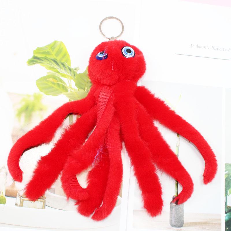 

Cute Fluffy Octopus Keychain Doll Pendant for Bags & Backpacks