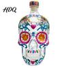 Unique Whiskey Decanter Skull Shape Glass Decanter 350ml Liquor Bottle with Stopper Stylish Display 3D Gothic Home Bar Decor Gift for Men Decor