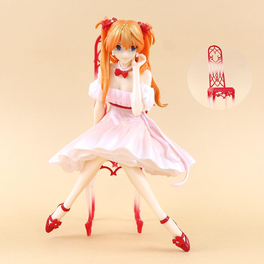 Anime Shin Seiki Evangelion Souryuu Asuka Langley Figure Ayanami Rei 1/7 Whisper of Flower Ver Model Toy Gift Action Figure