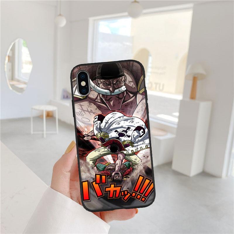 One Piece Edward Newgate Soft Shell Phone Case for iPhone 16 15 14 13 12 Pro Max Plus Mini