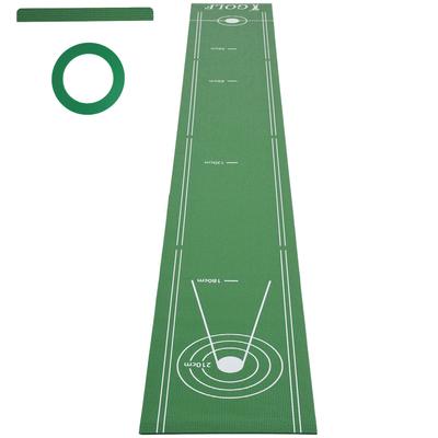 JC Friend Putting Mat Set with Cup and Compact Stays In Golf Practice Stopper, Storage, Place, Aid, YJC-PM01