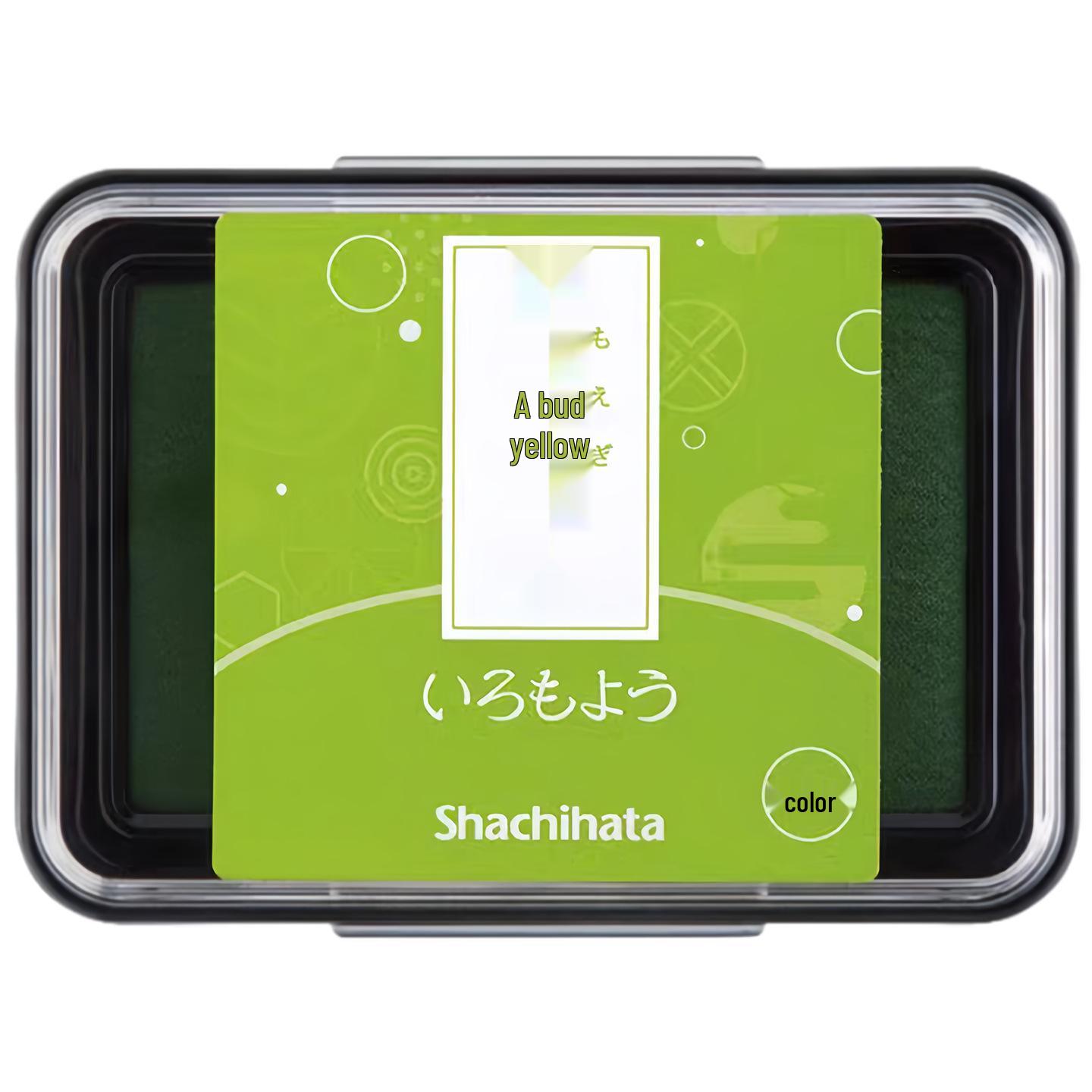

Shachihata Japanese Flag Waterproof Ink Pad – Natural Color, Quick-Drying for Rubber Stamps and Planners