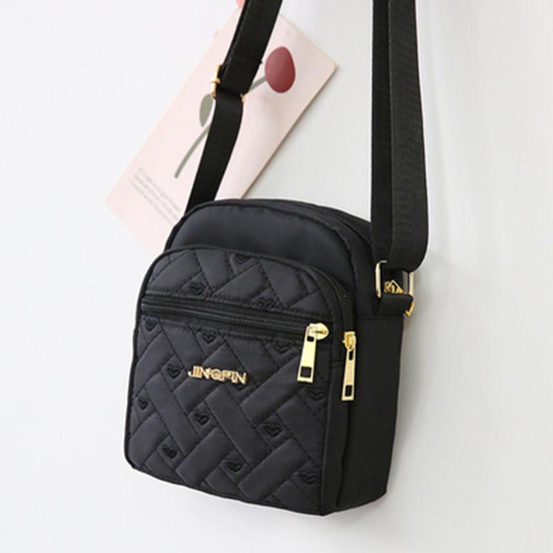 Oxford Fabric Small Shoulder Bag For Women With Zipper Closure For Daily Use