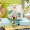 Cute Crystal Stone Inlaid Koala Pendant Keychain Car Key Ring Holder Bag Charm Suspension Trinket