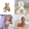 Entzückendes herzförmiges Plüsch-Teddybär-Spielzeug für beruhigenden Komfort, 41,9 cm groß, langes, zotteliges braunes Fell