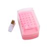 2 In 1 Nail Drill Bits Storage Box 30 Holes with Cleanning Brush Manicure Salon Grinding Head Holder Display Nail Art Accessory
