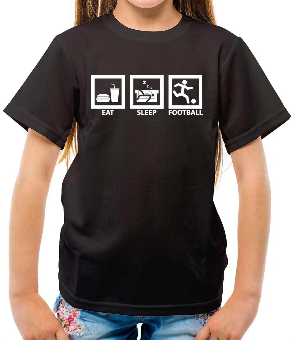 Eat Sleep Football - Kids T-Shirt - Footballer - Fan - Footie - Team - Player 120