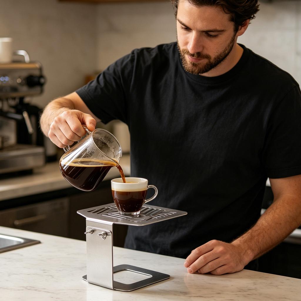 New Coffee Machine Electronic Scale Bracket 304 Stainless Height Increasing Bracket Adjustable Coffee Support Bracket