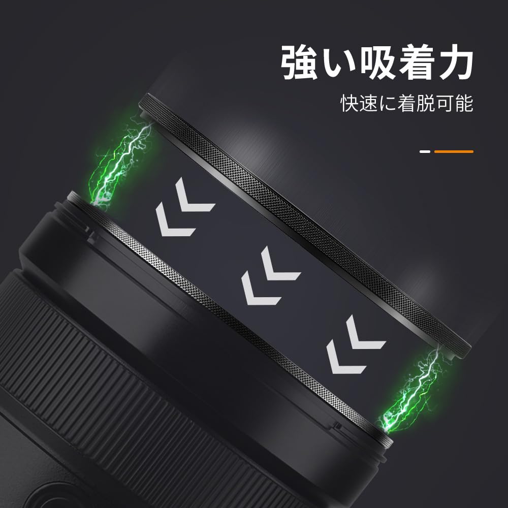 Concept 55mm Magnetic Lens Filter Adapter Ring with Strong Adsorption for Quickly Attaching and Detaching Filters K&F