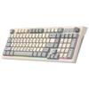 Dual Modes Mechanical Keyboard Dual Bluetooth 2.4G Gaming Wireless Keyboard RGB Glows Adjustable Volume Knob Keyboard For PC Laptop Tablet
