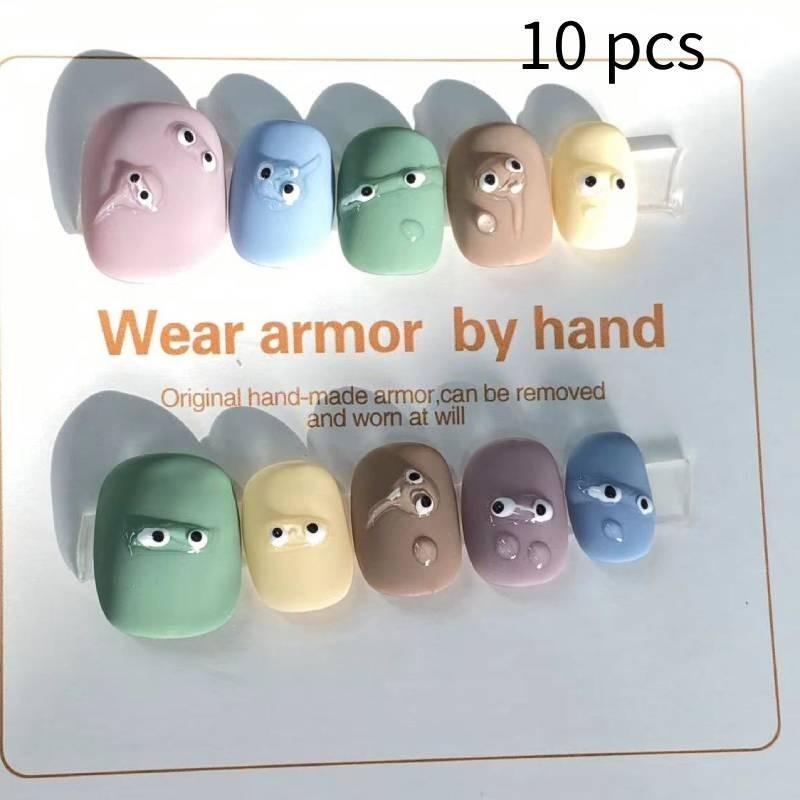 

Мультяшный Милый Расписанный Вручную Маленькие Глазки Конфетный Цвет Дофаминовый Короткий Съемный Патч XS