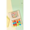 Montessori Wooden Shaking Bead Four-color Positioning Toy Color Shape Matching Cognition Learning Game Board Gifts for Children