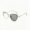 Cat-eye eyeglass frames, popular anti-blue light glasses frames, photochromic lens frames, women's European and American trendy cat-shaped frames