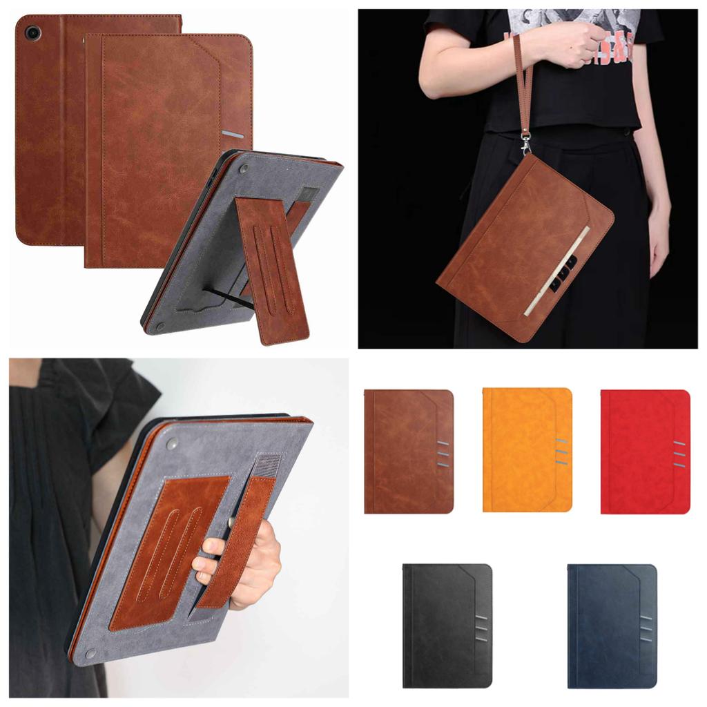 For Samsung Galaxy Tab A9+ Case - Durable Faux Leather Cover w/Adjustable Stand & Anti-Slip Grip (5 colors)
