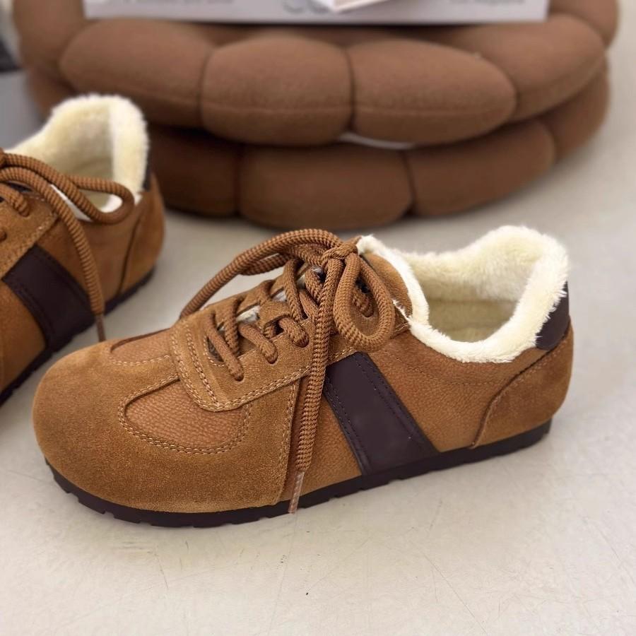 Women's Fur One Thick Sole Winter Lightweight Warm Snow Boots Non-slip Wear-resistant Casual Sneakers Cotton Boots De Training Shoes