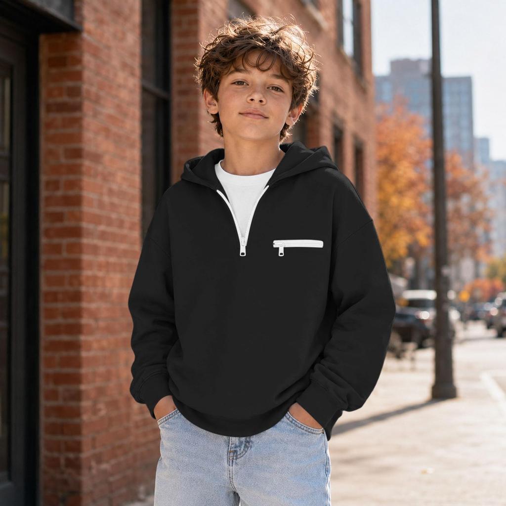 Casual Crewneck Sweatshirt Top voor Jongens en Meisjes, Comfortabele Pullover voor Dagelijks Gebruik