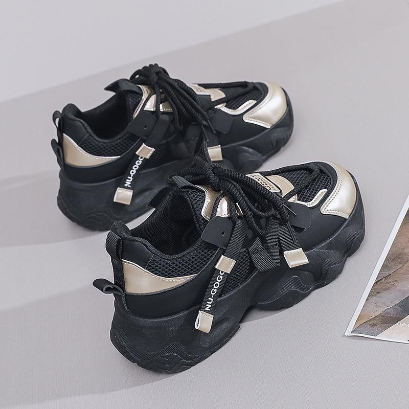 Fall Women's Shoes - Student Style Sneakers, Running Casual Thick-soled Height-increasing Shoes
