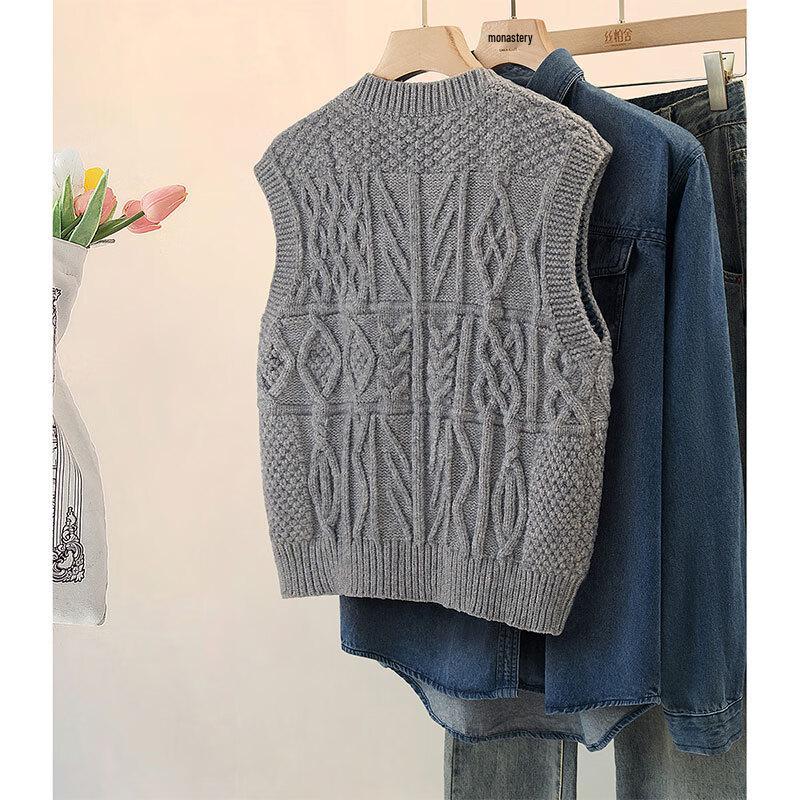 Dámská retro pletená vesta