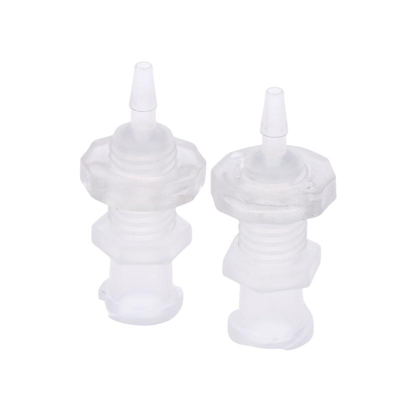 2Pcs Luer Lock Adapter PP Plastic Air Valve Pipe Subpackaging Instrument Connect