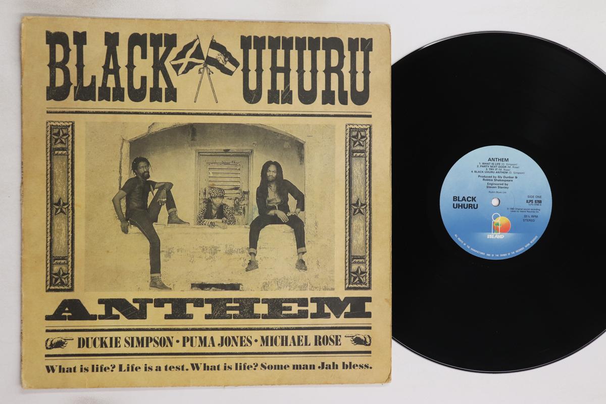 

LP Record BLACK UHURU - Anthem ILPS9769 Island Records 1983 UK Reggae, Ska & Dub Used