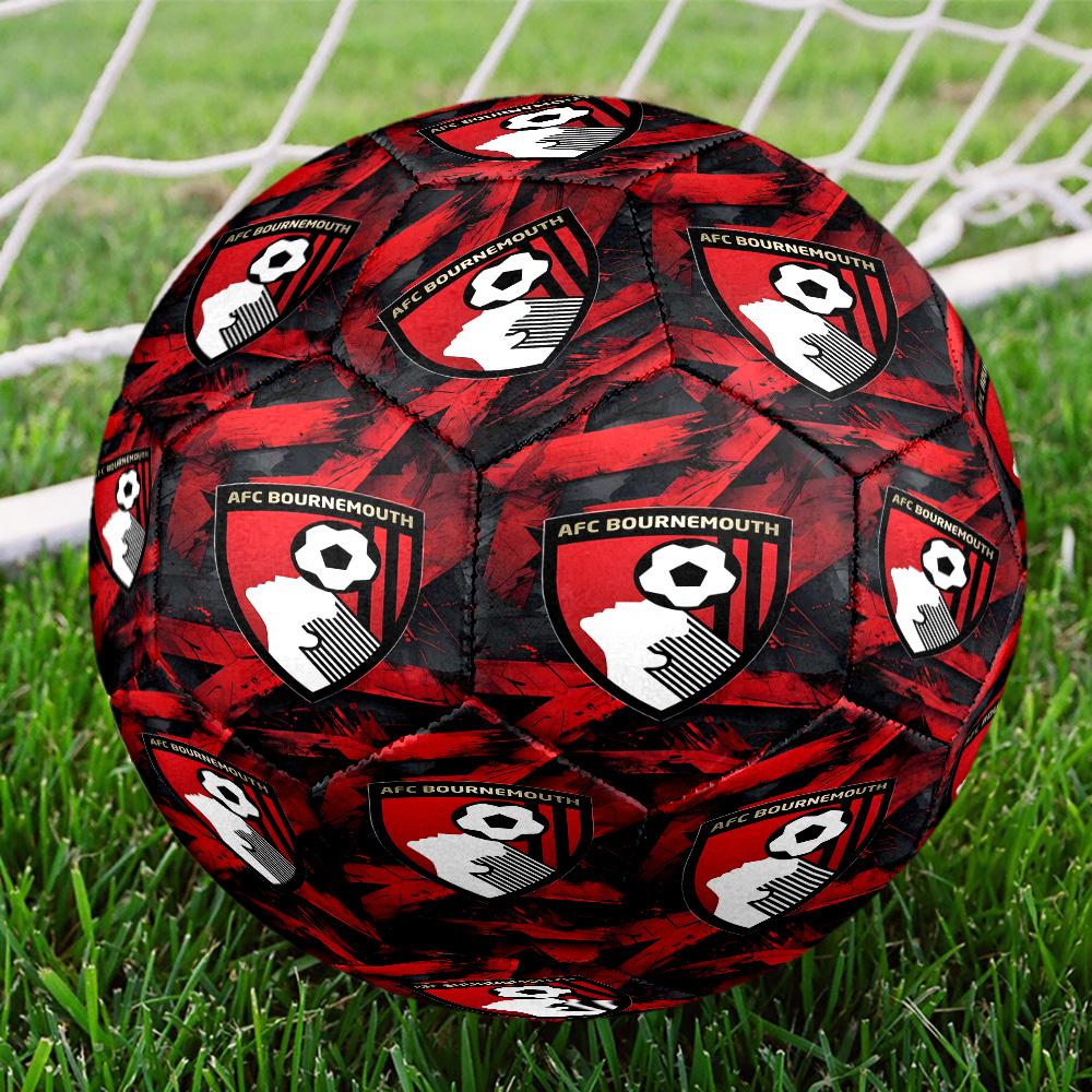 Afc Crest Printed Size 5 Soccer Balls, High-Quality, Anti-Slip, Protective Football, A Unique Gift Suitable for Him/Her, Birthdays, Christmas Gifts