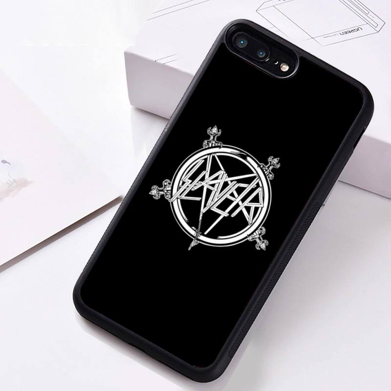 Slayer Heavy Metal Rockband Telefonfodral Gummi för iPhone 12 pro max mini 11 pro XS MAX 8 7 6 6S Plus X 5S SE 2020 XR fodral