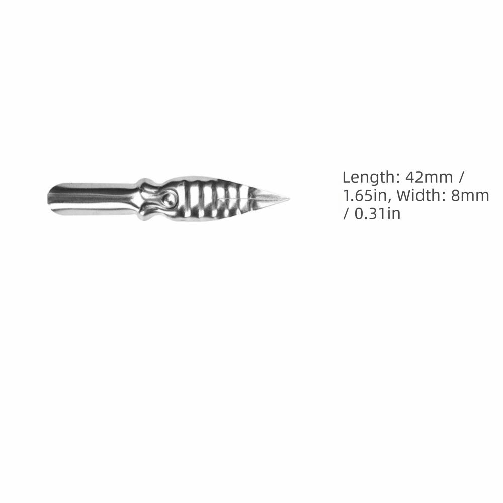 10PCS smooth writing contact dip pen replacement nibs gothic writing tips script practice drafting Calligraphy Nib B5