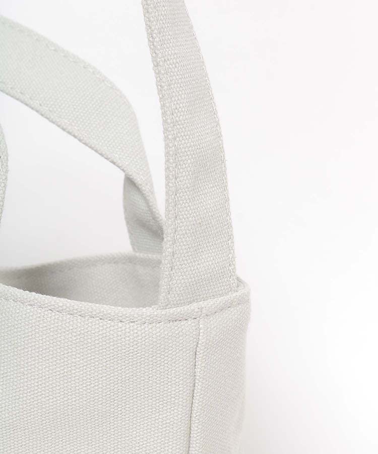 Fluffy mini tote bag with shoulder strap [cream]